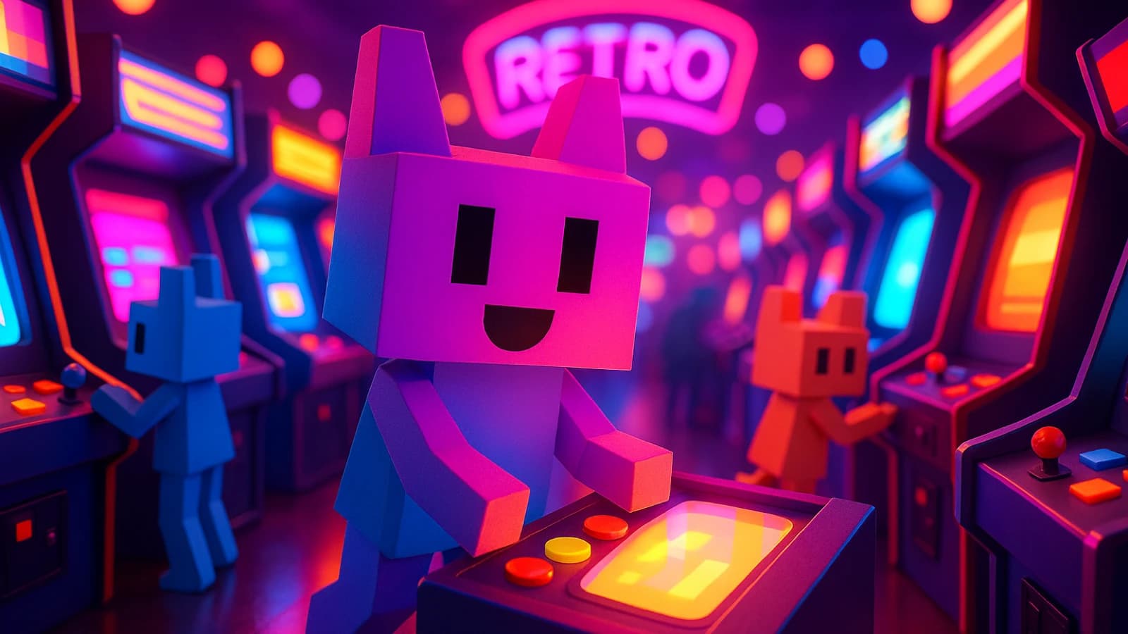 Arcade games, no quarters, no ads